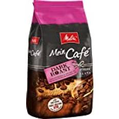 Melitta Mein Café Dark Roast, Ganze Kaffee-Bohnen 1kg, ungemahlen, Kaffeebohnen für Kaffee-Vollautomat, kräftige Röstung, Stärke 4