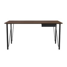 FH3605™ Skrivebord m. skuffe - Sort/Valnød/Sort
