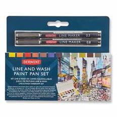 Derwent Line & Wash Paint Pan, 12 st