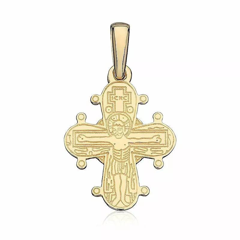 13 x 15 mm guld dagmarkors i 14 karat guld - Amoré - Dagmarkors guld