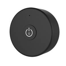 LEDlife rWave svart rund mini fjärrkontroll - 1 zone, inkl. magnethållare
