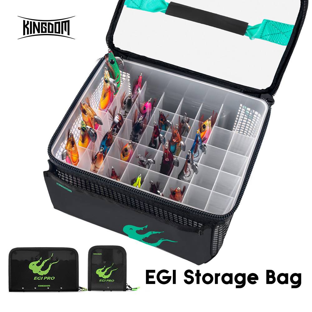 Kingdom Octopus Egi Case 6/12/40 Grids Plastic Squid Jig Organizer Boxes Minnow Hard Bait Container Sea Tool Case Storage Box