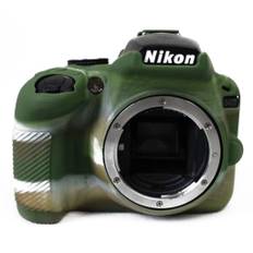 Nikon D3400 DSLR kamera beskyttelsesetui i silikone - Kamuflage