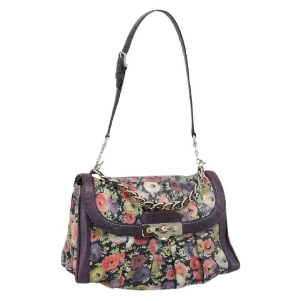 Bally Pre-owned Pre-owned Hand Bag - Vintage - Dame - Flerfarvet - ONE SIZE - Uld
