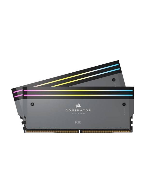 Corsair Dominator Titanium DDR5-6000 - 32GB - CL30 - Dual Channel (2 pcs) - AMD EXPO & Intel XMP - Grå med RGB