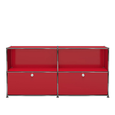 USM - USM Haller 36 sideboard USM Ruby Red - Småbord & sidobord - Fritz Haller,Paul Schärer - Röd - Metall