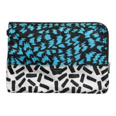 Dolce & Gabbana, Taske, unisex, Flerfarvet, ONE SIZE, Nylon, Multifarvet Trykt Nylon Logo Clutch Taske