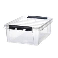 Plastkasse Smart Store 24 liter 50x39x18cm med låg klar