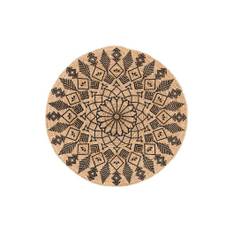 Flätad Jutematta Mandala Ø 120cm