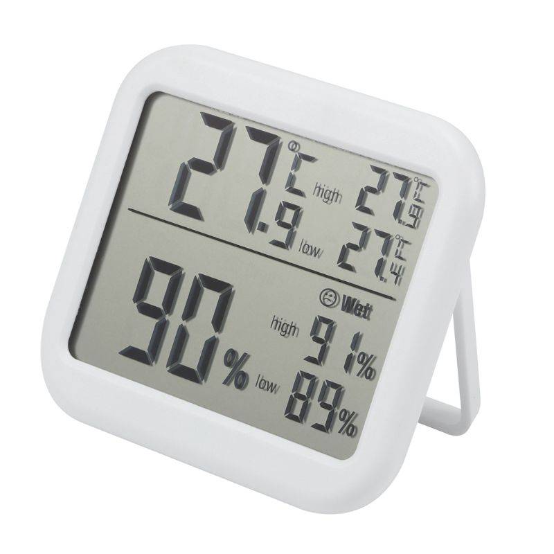 Digital termometer fuktighetsmonitor ℃ & ℉ max min rekord för hemväxthus