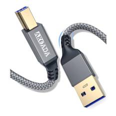 USB 3.0-kabel USB A-kontakt till USB B-kontakt data kabel AkoaDa 3m upp till 5 Gbit/s för t.ex. med dockningsstation, USB 3.0-hub, externa hårddiskar, skrivare, skanner, multifunktionsskrivare osv