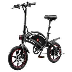 DYU D3F 14 Folding Electric Bike, 250W, 36V 10Ah, Max Speed 25KM/H, Double Disc Brakes, Adjustable Seat, Lightweight Urban Commuter E-Bike 36V 250W 10Ah svart