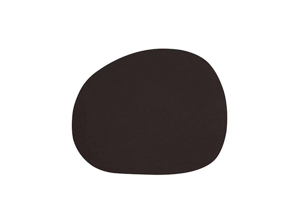 RAW Dækkeserviet læder 41x35,5 cm brun.