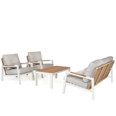Verona soffgrupp Cream/Natur twist/beige/teak - Beige