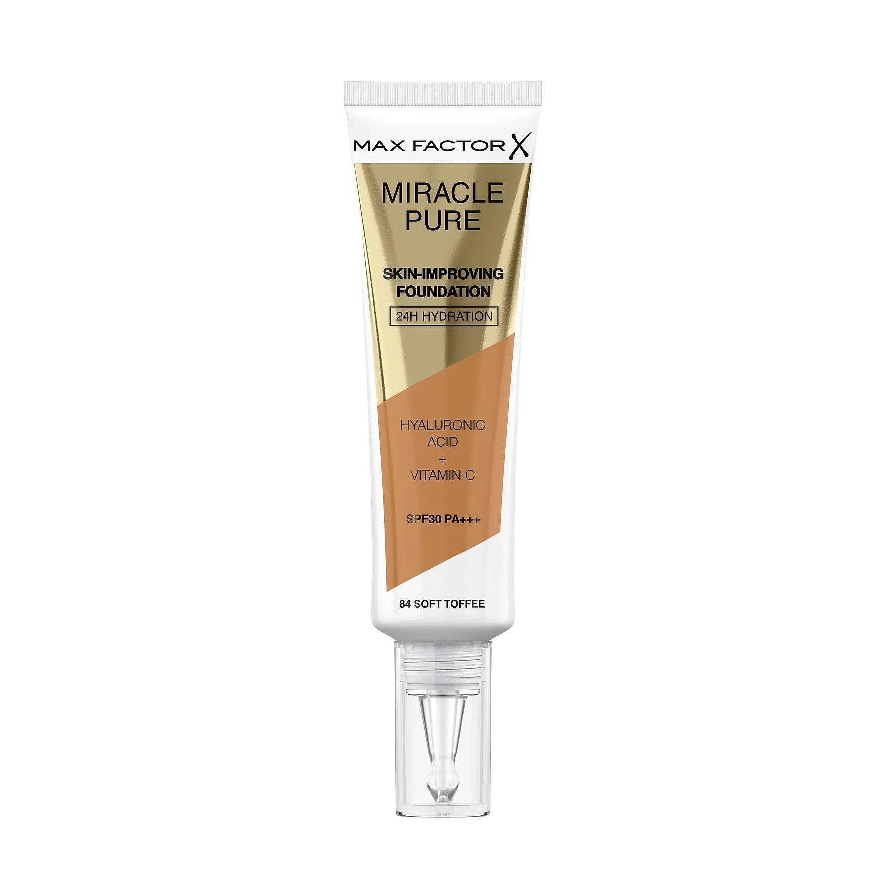 Max Factor - Miracle Pure Skin-Improving Foundation - 84 Soft Toffee