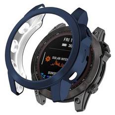 Garmin Fenix 7X/7X Solar Elektropläterat TPU-skal - Midnattsblå