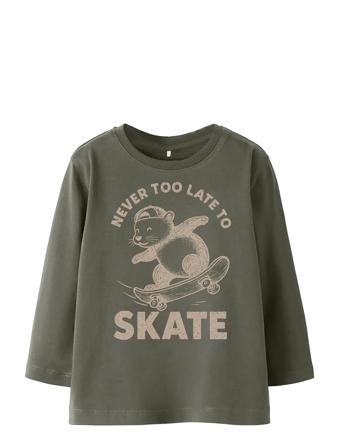 NAME IT Nmmbertram Ls Nreg Top | Khaki green | 92