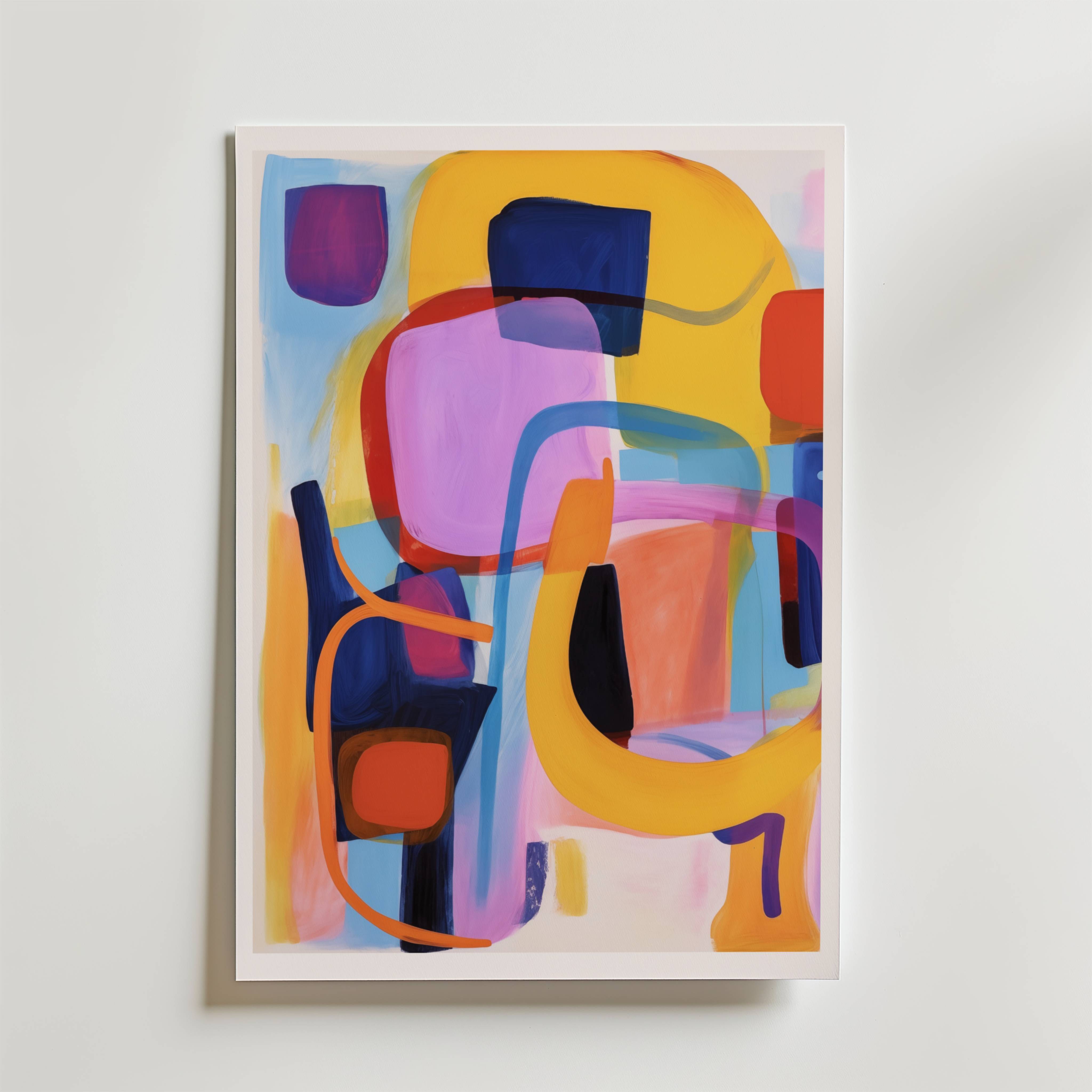Vibrant Motion Poster - Premium Canvas 100x140 cm
