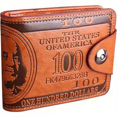 TEMU 1pc Men's Dollar Bill Wallet, Billfold Credit Card Photo Holder