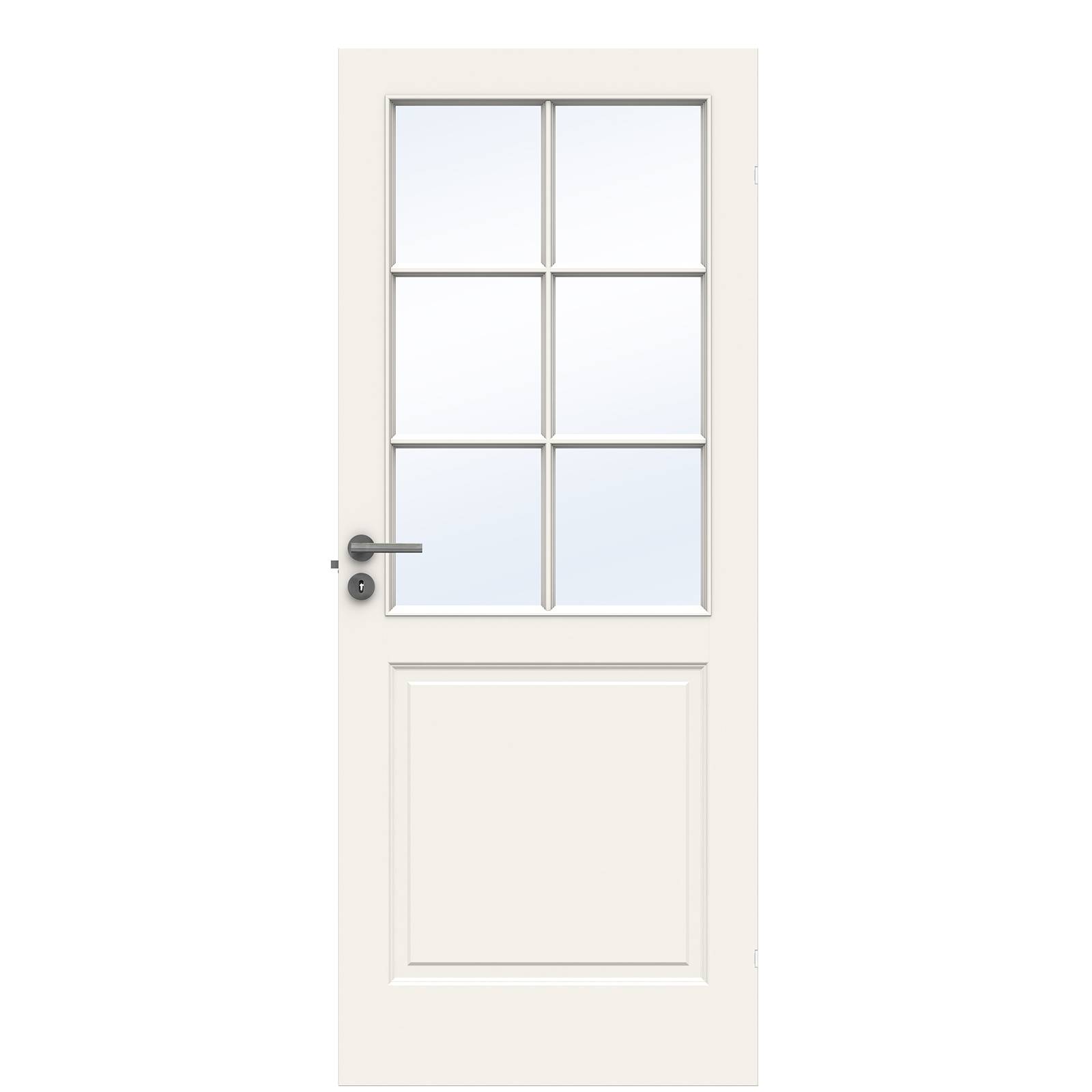 Massiv Indvendig dør fra Swedoor, Advance-line, Compact SP6, Hvid NCS S0502-Y, 62,5 X 194 - M7X20