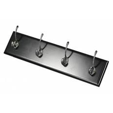 Kroklist Ålstorp Svart, 4 krokar 50x12cm