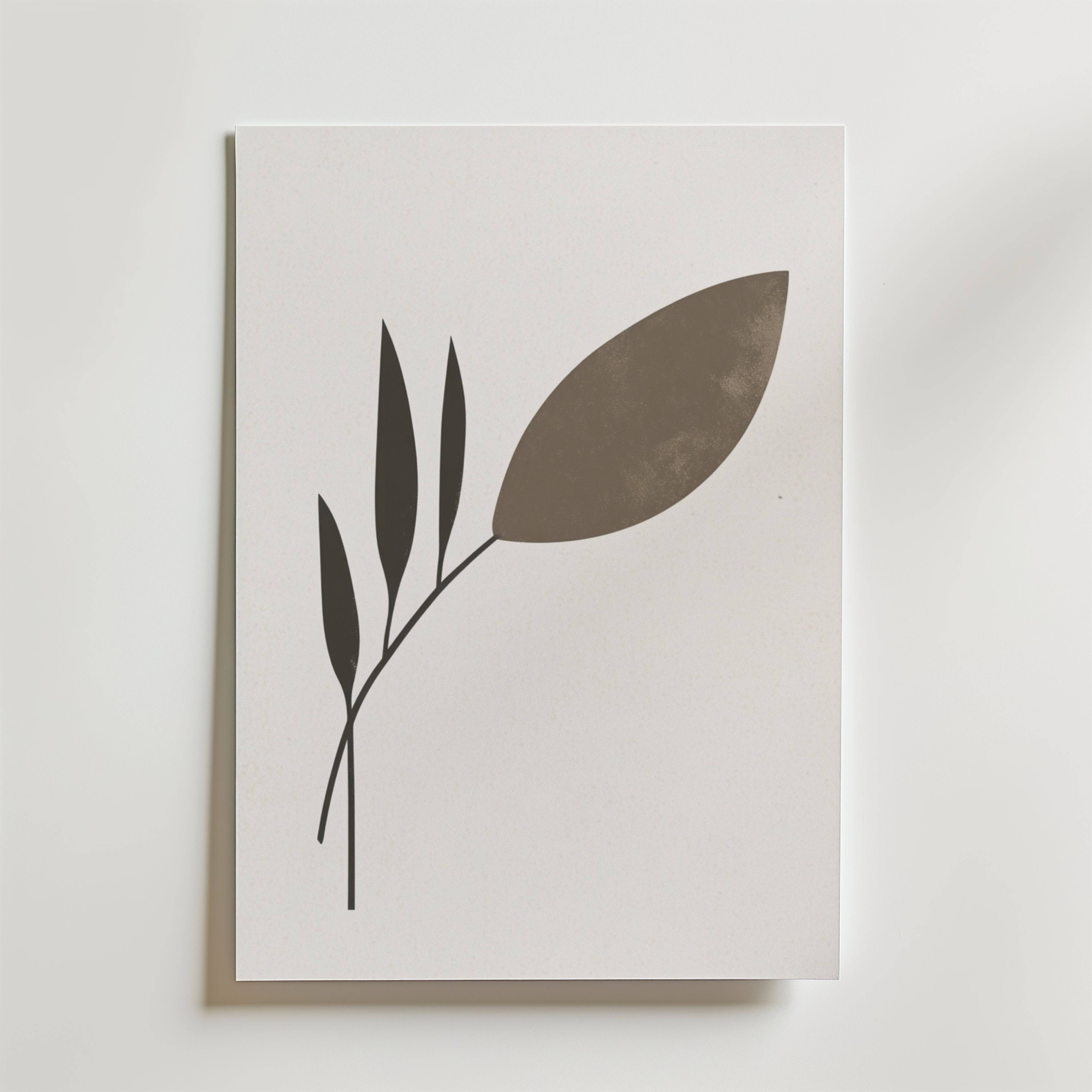 Modern Nature Form Poster - Premium Canvas 70x100 cm