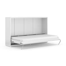 Wilson & Wood Compact Sängskåp Horisontell Utfällbar Väggsäng 120x200 cm - Vit