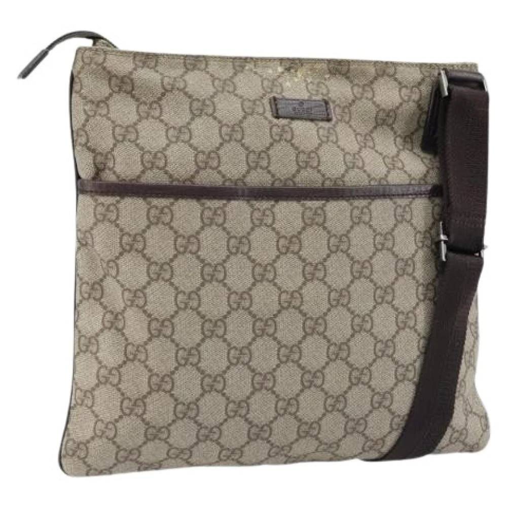Gucci Vintage Pre-owned Vintage Skuldertaske - Vintage - Dame - Beige - ONE SIZE - Uld