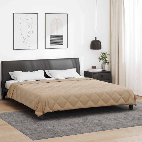 Full Års-Duvet Taupe 240 x 260 cm Mikrofiber