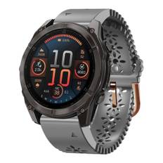Garmin Fenix 8 AMOLED 43mm urrem i silikone - Grå
