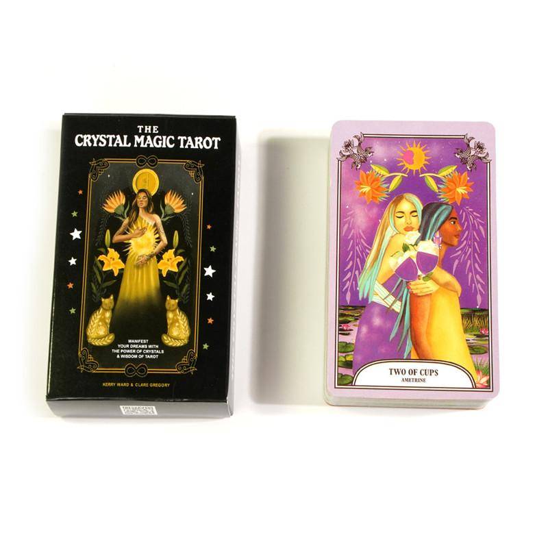 The Crystal Magic Tarot Förstå och Kontrollera Ditt Öde med Tarotkort Tarotlek gray