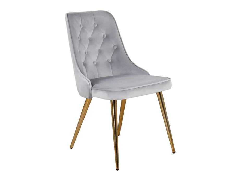 Venture Design Velvet deluxe matstol Grå Sammet/brons