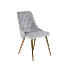 Venture Design Velvet deluxe matstol Grå Sammet/brons
