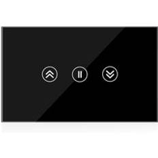 Tuya smart gardinbrytare rullgardin motor väggbrytare smart livsgränsinställning alexa google home touch svart vit panel