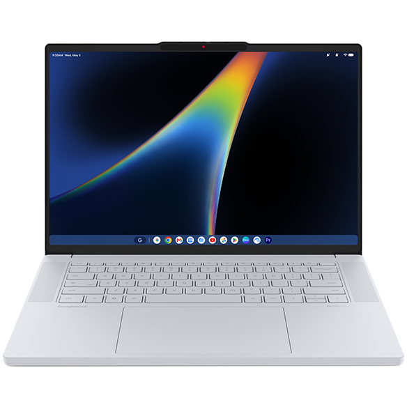 Lenovo Googlebook 15 Intel® Core Ultra 5 325-processor LPE-cores op til 3,40 GHz P-cores op til 4,50 GHz, Googlebook-styresystem, 512 GB SSD M.2 2242 PCIe Gen4 QLC