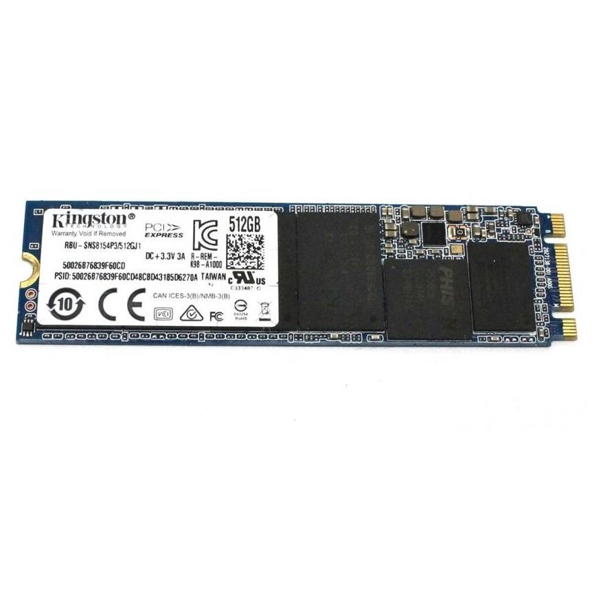 Begagnad 512GB Kingston SSD M2 2280 SATA  RBU-SNS8154P3/512GJ1