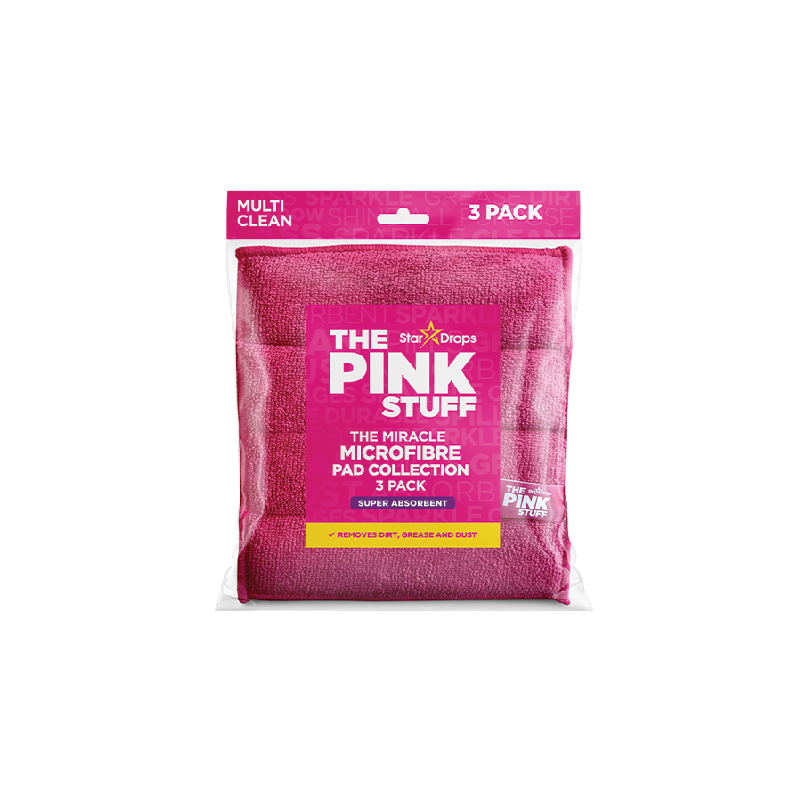 Mikrofiberduk The Pink Stuff, rosa, 3 st