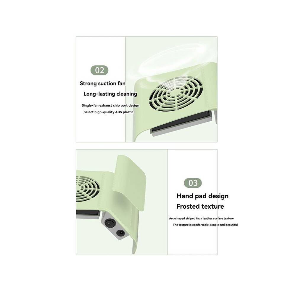 Nail Fan Dust Collector New Silent Nail Dust Collector for Nail Salons Adjustable Vacuum Fan for Salon or Home Manicures