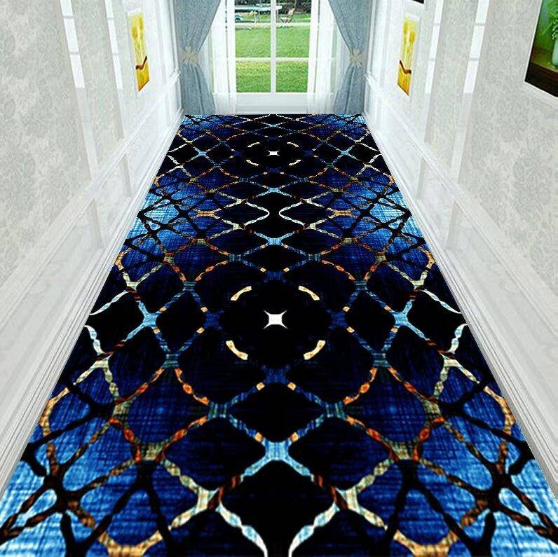3D Fashion Long Corridor Carpet Hallway Decoration Home Anti Slip Mat Bedside Runner HOTEL Living Room Washable Passageway Rug 160*200cm