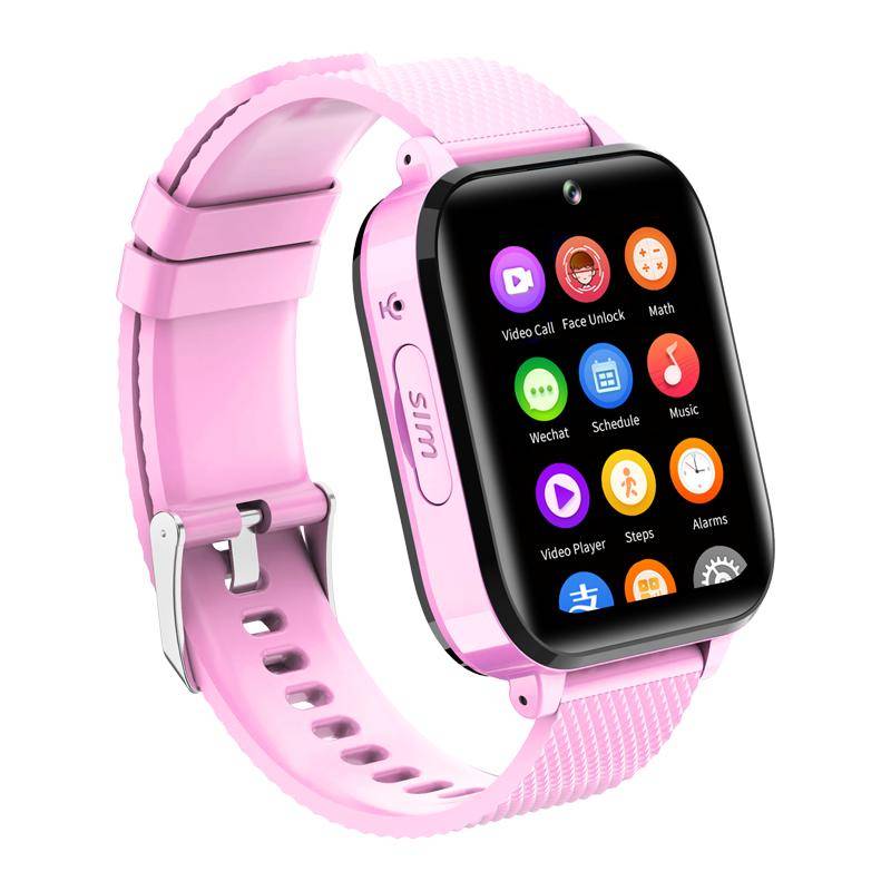 Ankomst 1,7  Ips 4g Kids Gps Smart Watch App Store Ladda ner 8g stort minne Barn bärbar enhet Videospelare Youtube Ins blue