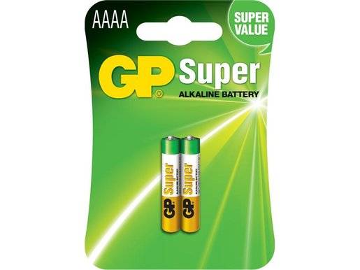 GP Super Alkaliska AAAA-batterier 2-P