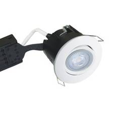 Uni Install 220-240V IP44 kipvinkel 30° GU10 downlight 5W LED 2700K Ø75mm, hvid, rund