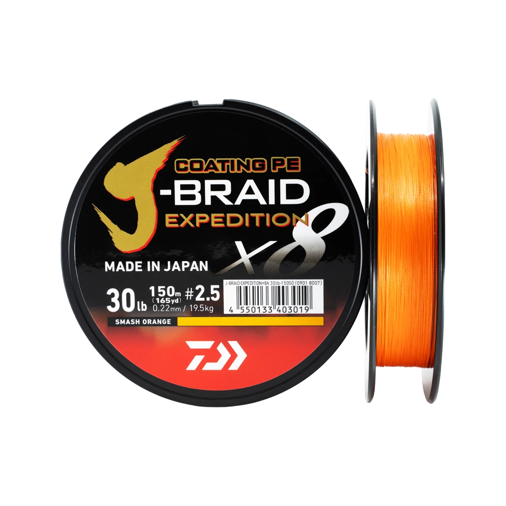 Daiwa J-Braid Expedition - Orange (Størrelse: 0.10).