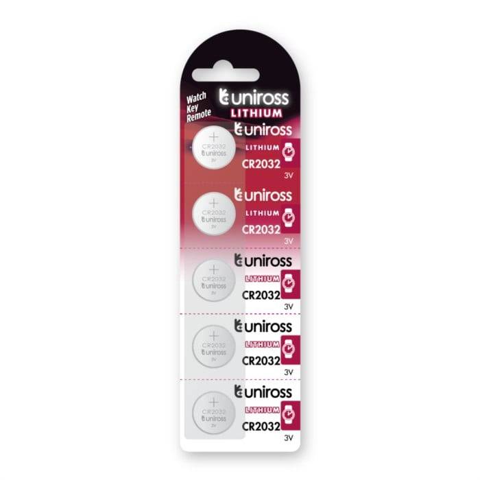 Uniross Lithium CR2032 3V 5 st