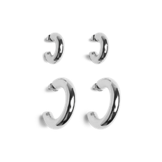 PCNIKOLINE Earrings - Silver Colour - ONE SIZE