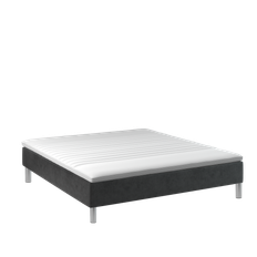 Kinnabädden - Jupiter Seamless Ramsäng Anthracite 160 Extra Fast/Extra Fast Aluminiumben Silver 19cm från Sleepo - Grå (160x200)