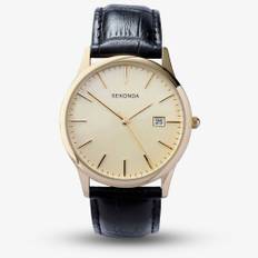 Sekonda Mens Black Strap Watch 3697