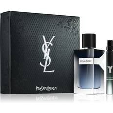 Yves Saint Laurent Y presentförpackning för män Yves Saint Laurent Y Påfyllningsbar Eau de Parfum 100 ml + Eau de Parfum 10 ml