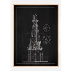 Griffeltavla - Fyr - Ship Shoal Lighthouse Poster (21x29.7 cm (A4))