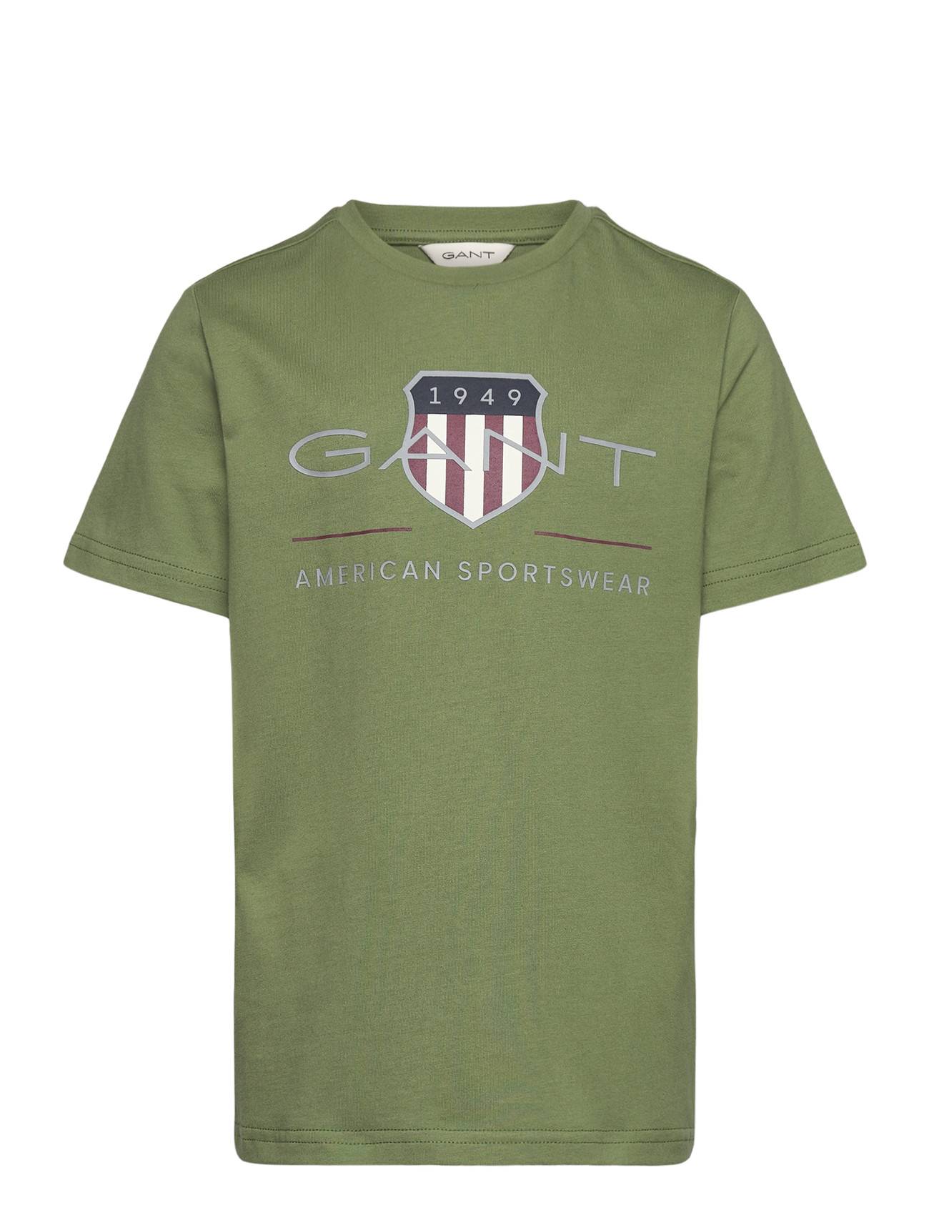 GANT KIDS Archive Shield Ss T-Shirt | Khaki green | 128
